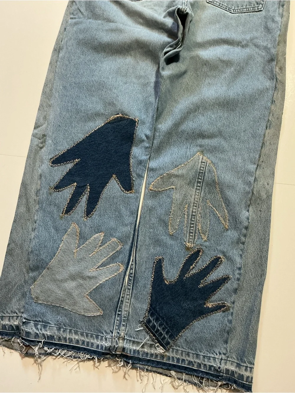 Vintage Levi’s Hands Reworked Upcycled 1 Of 1 Distressed Button Fly Denim Jeans
